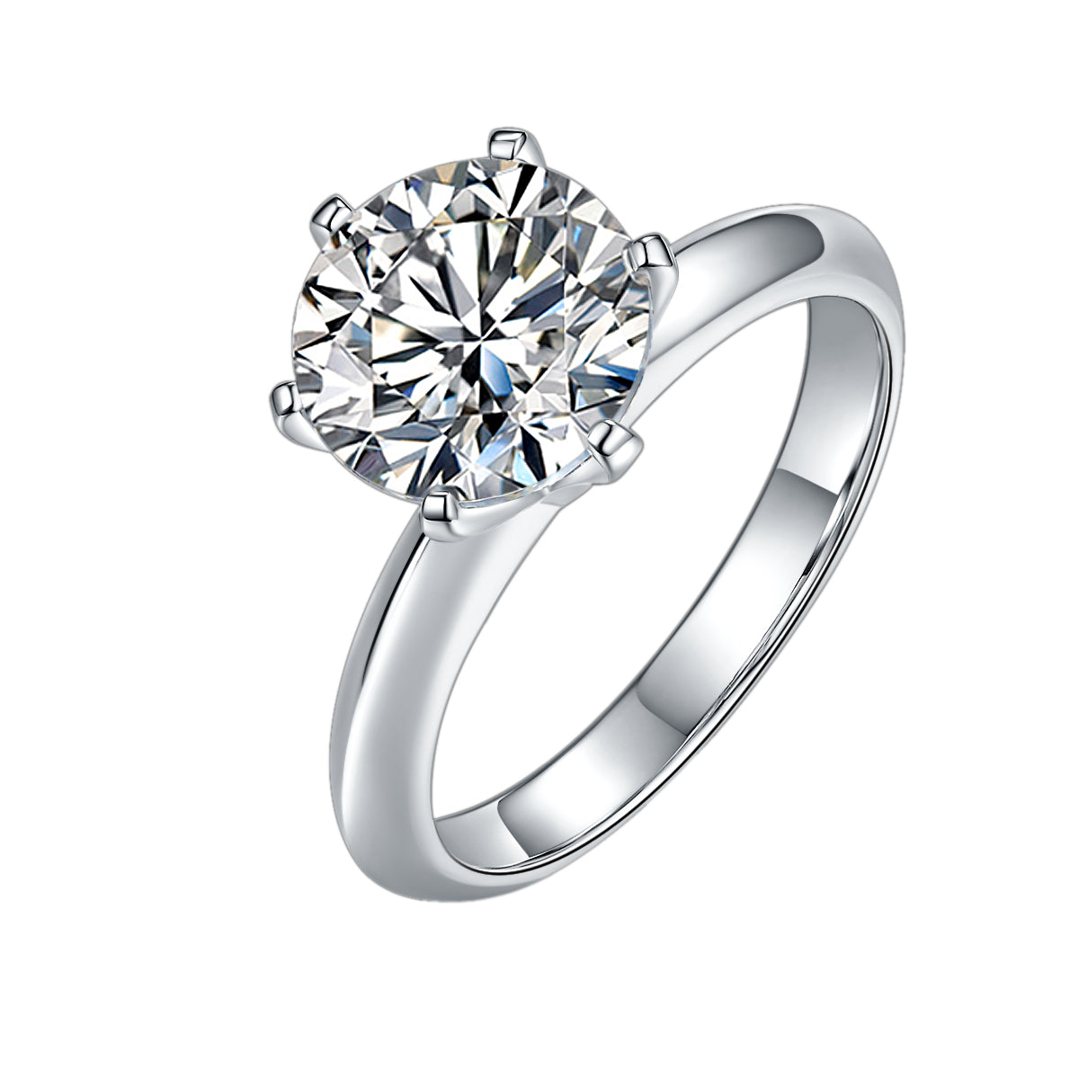 Moissanite engagement ring