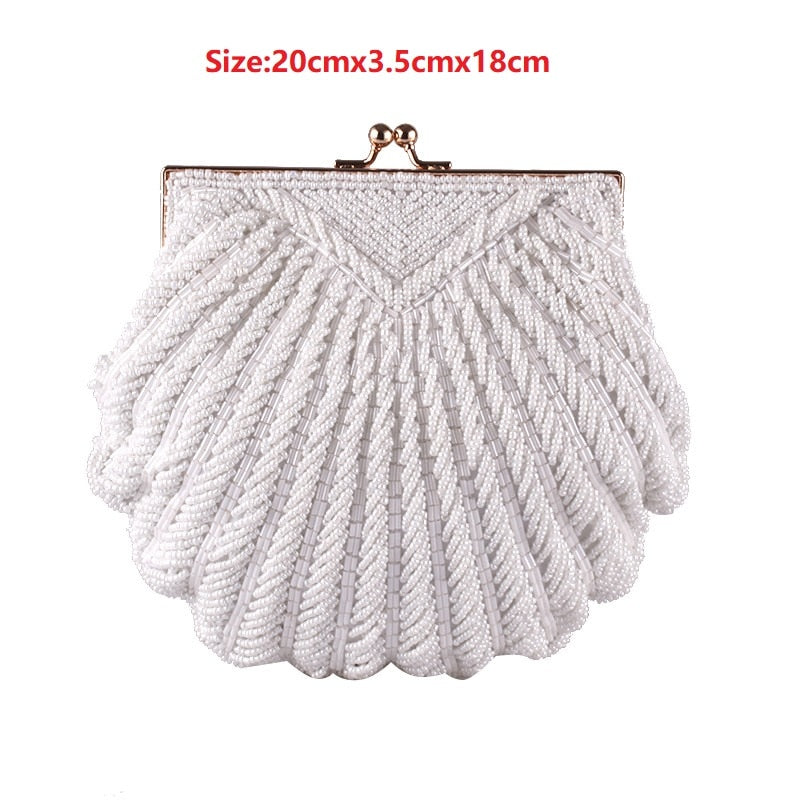 Pearl Beaded Clutch Bags VeilsGalore