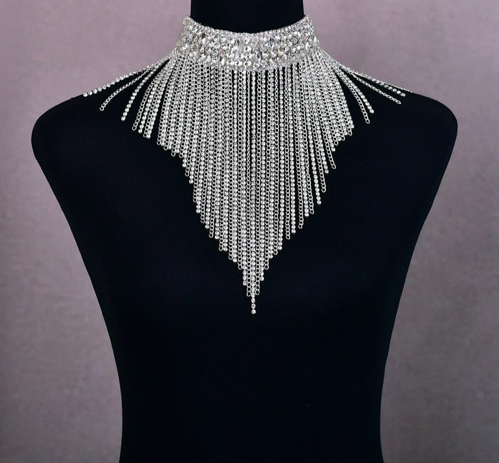 Tassel Rhinestone Necklace