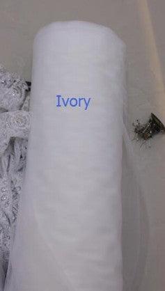 Cathedral Veil with Lace Appliques and Comb - VeilsGalore