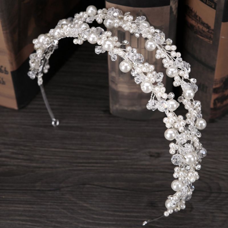 Handmade Double Layer Pearl Headpiece