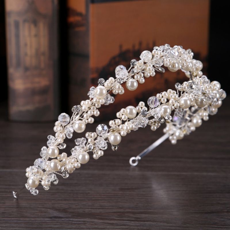 Handmade Double Layer Pearl Headpiece