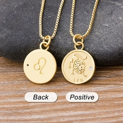 Zodiac Letter Constellations Necklaces