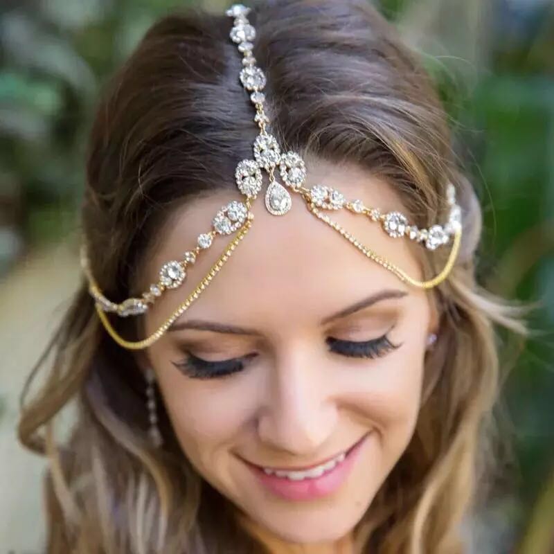 Bridal Hair Chain Headdress