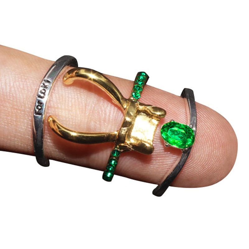 Sterling Silver Loki Helmet Ring
