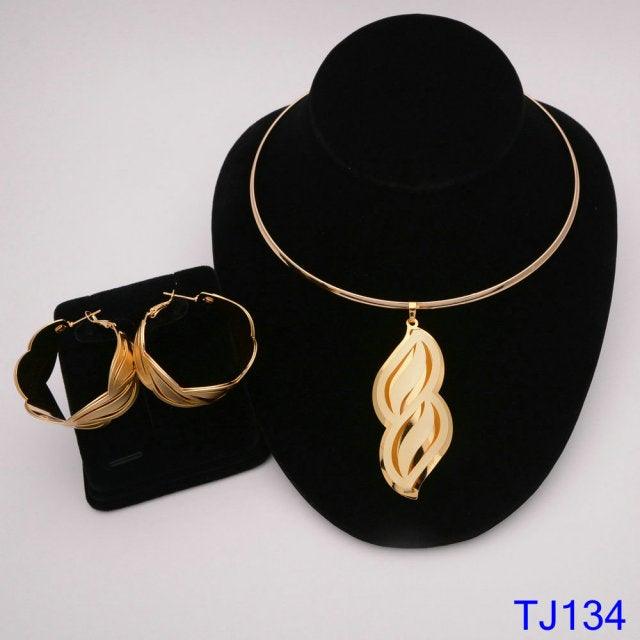 African Gold Jewelry Wedding Sets - VeilsGalore