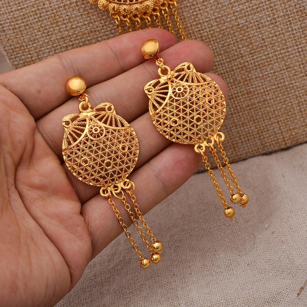 24K Dubai Gold Jewelry Sets - VeilsGalore