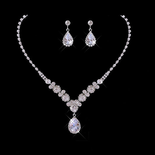 Zircon Jewelry Set with pendant