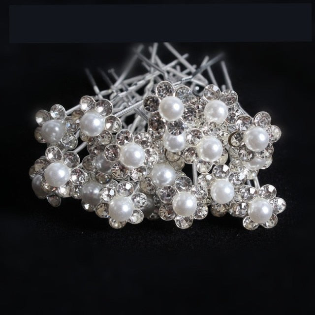 Wedding Bridal Flower Hair Pins