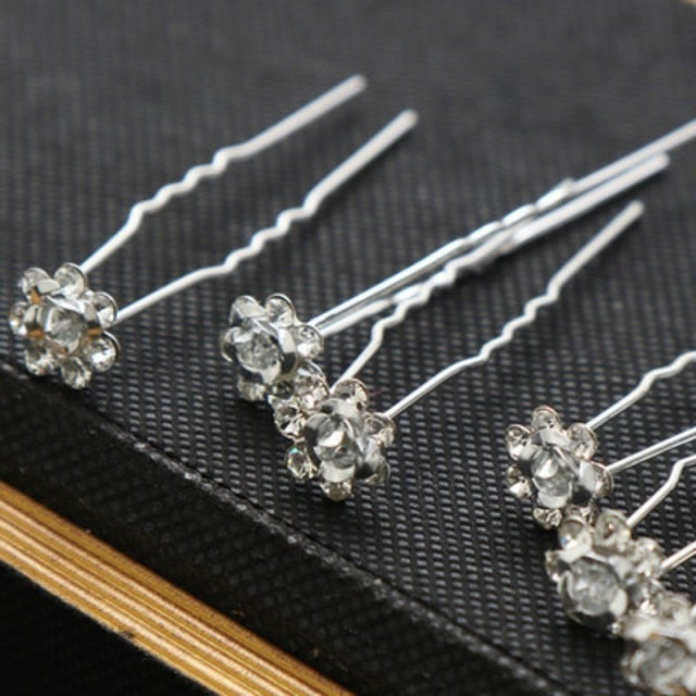 Wedding Bridal Flower Hair Pins
