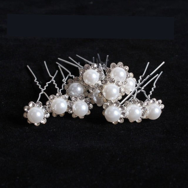 Wedding Bridal Flower Hair Pins