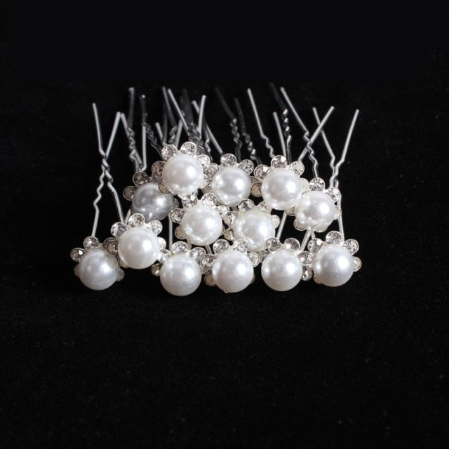 Wedding Bridal Flower Hair Pins