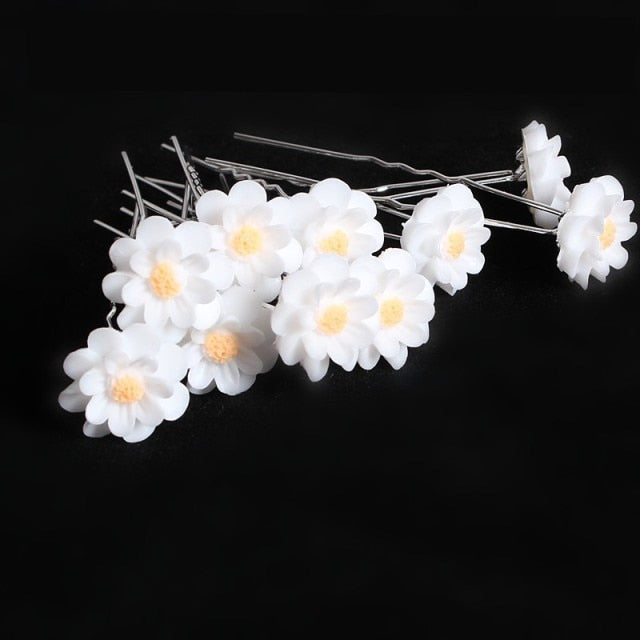 Wedding Bridal Flower Hair Pins