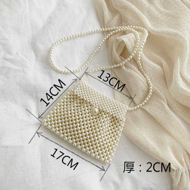 Mini Beaded Pearl Luxury Purse