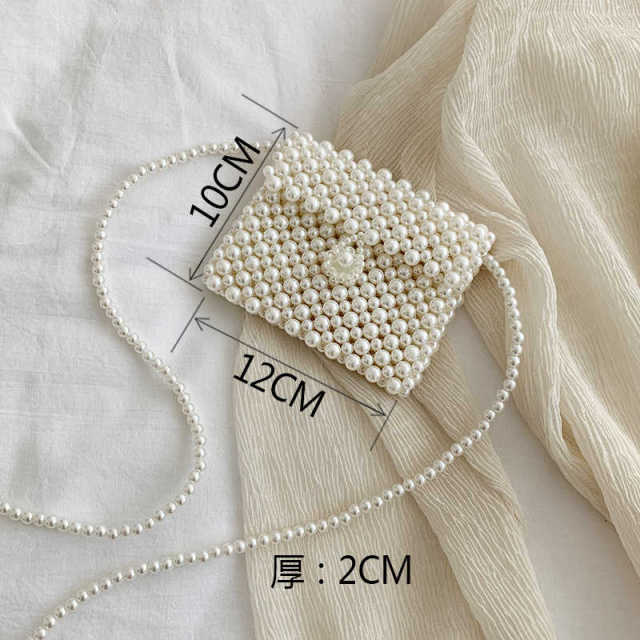 Mini Beaded Pearl Luxury Purse