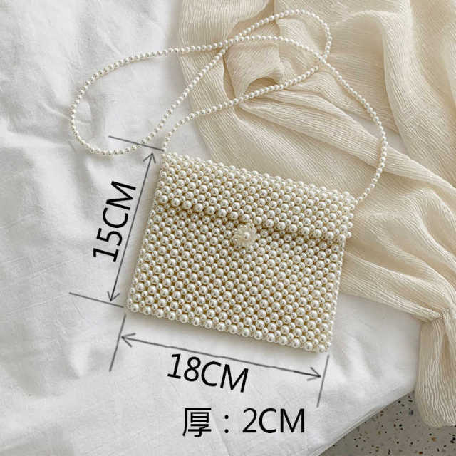 Mini Beaded Pearl Luxury Purse