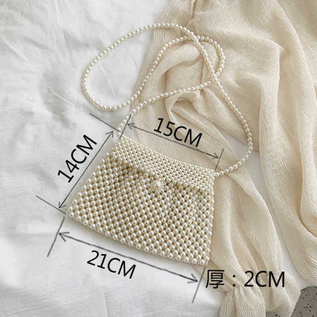 Mini Beaded Pearl Luxury Purse