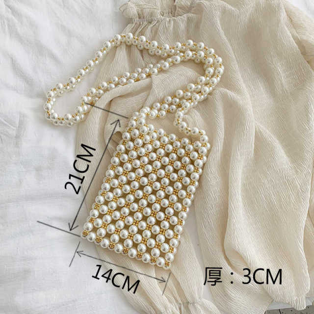 Mini Beaded Pearl Luxury Purse