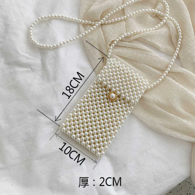 Mini Beaded Pearl Luxury Purse