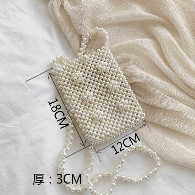Mini Beaded Pearl Luxury Purse