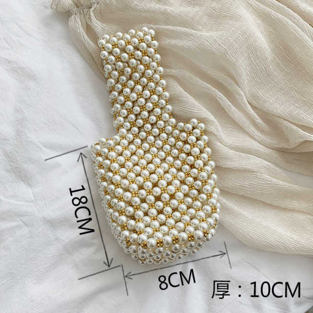 Mini Beaded Pearl Luxury Purse