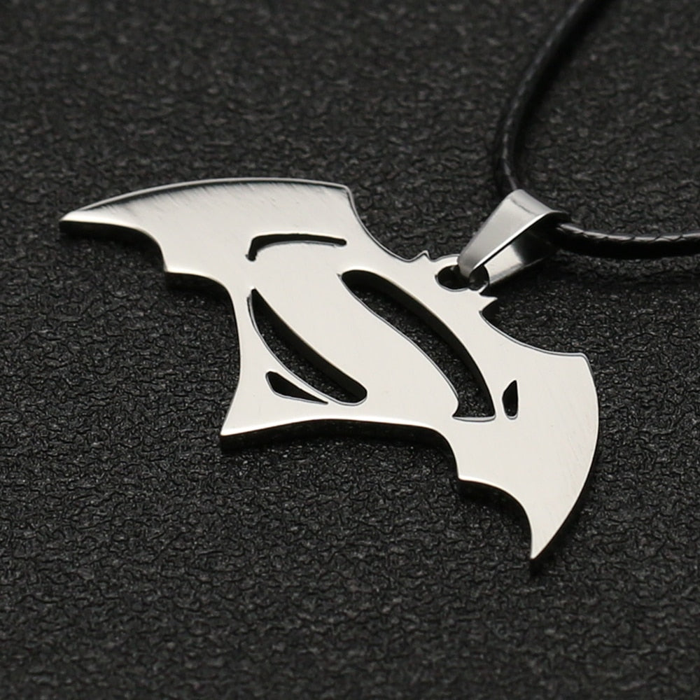 Batman/Superman Silver Pendant