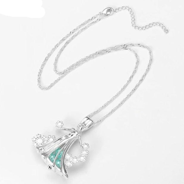 Frozen Elsa Pearl Pendant Necklace - VeilsGalore