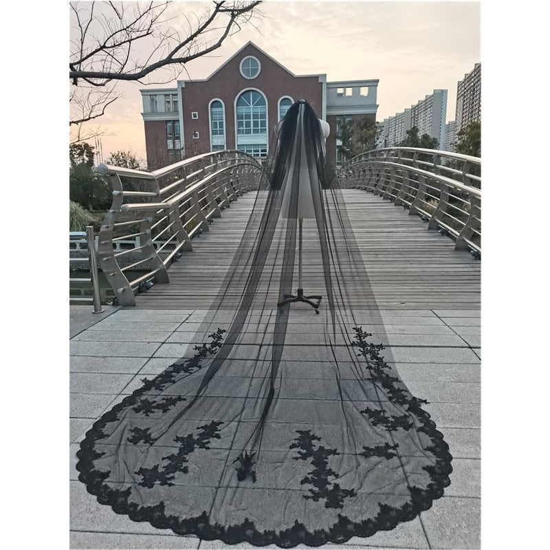 black veils for wedding