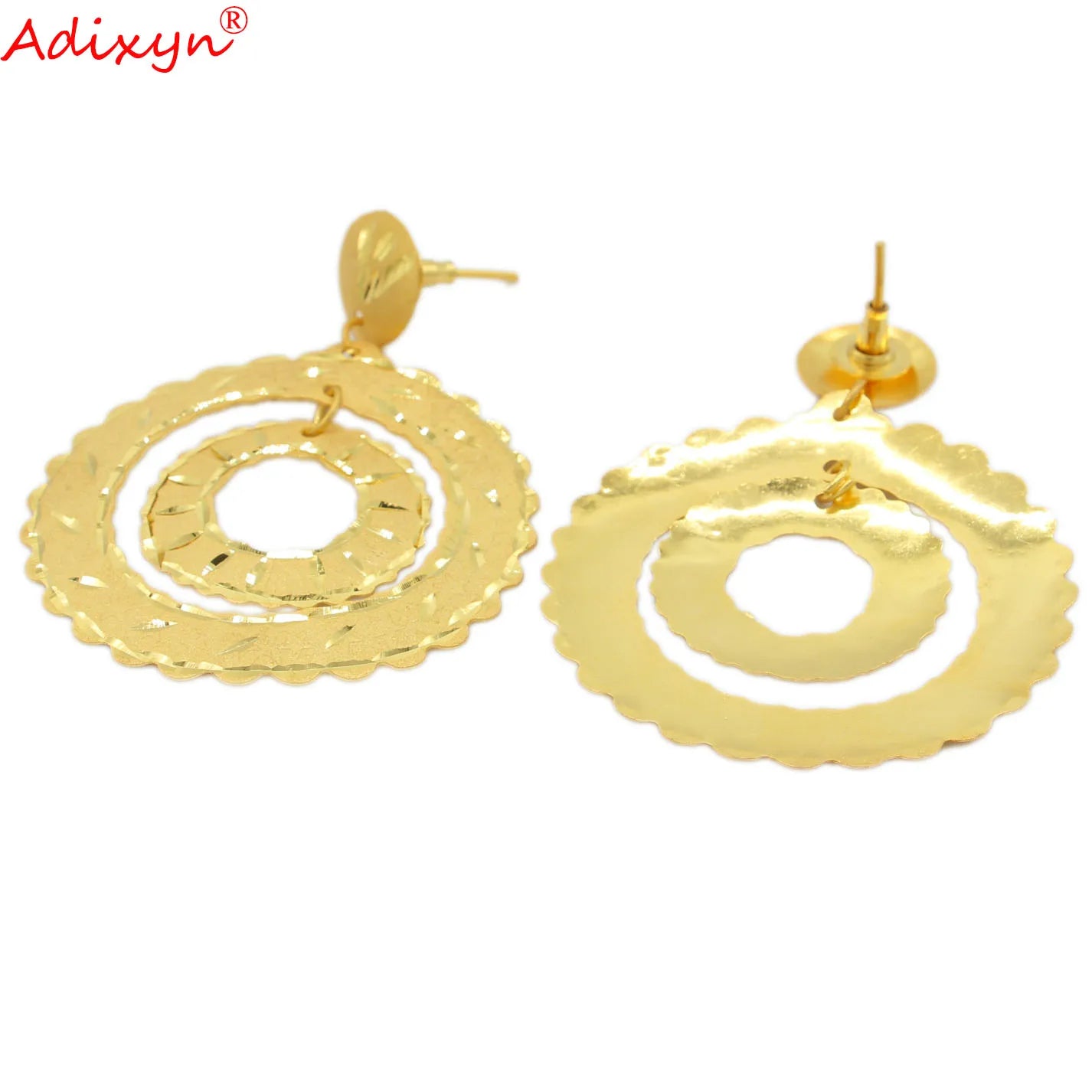 24K Dubai Gold Color Earrings