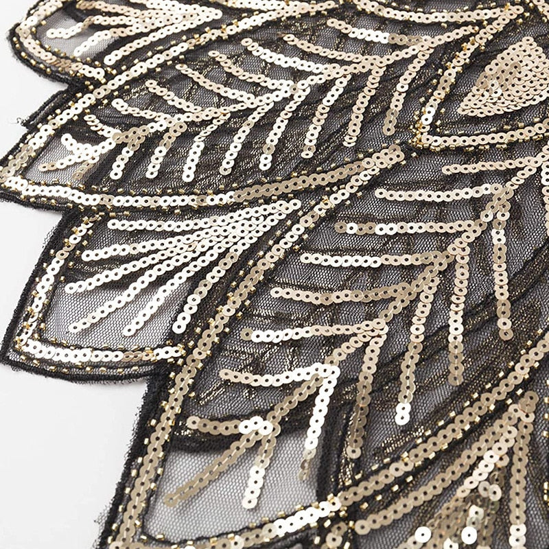 1920s Beaded Sequin Evening Shawl for Women