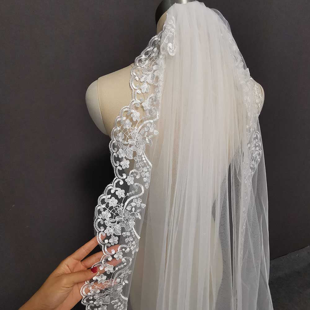 White Cathedral wedding veil 