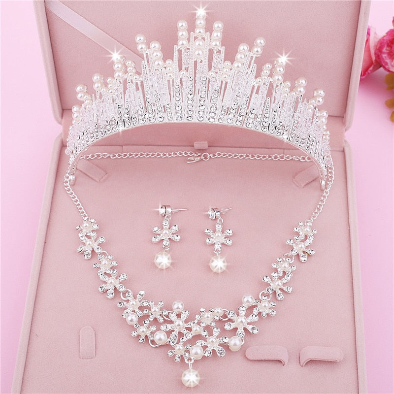 Wedding tiara jewelry set