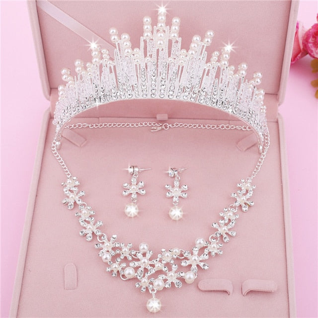 bridal tiara jewelry set