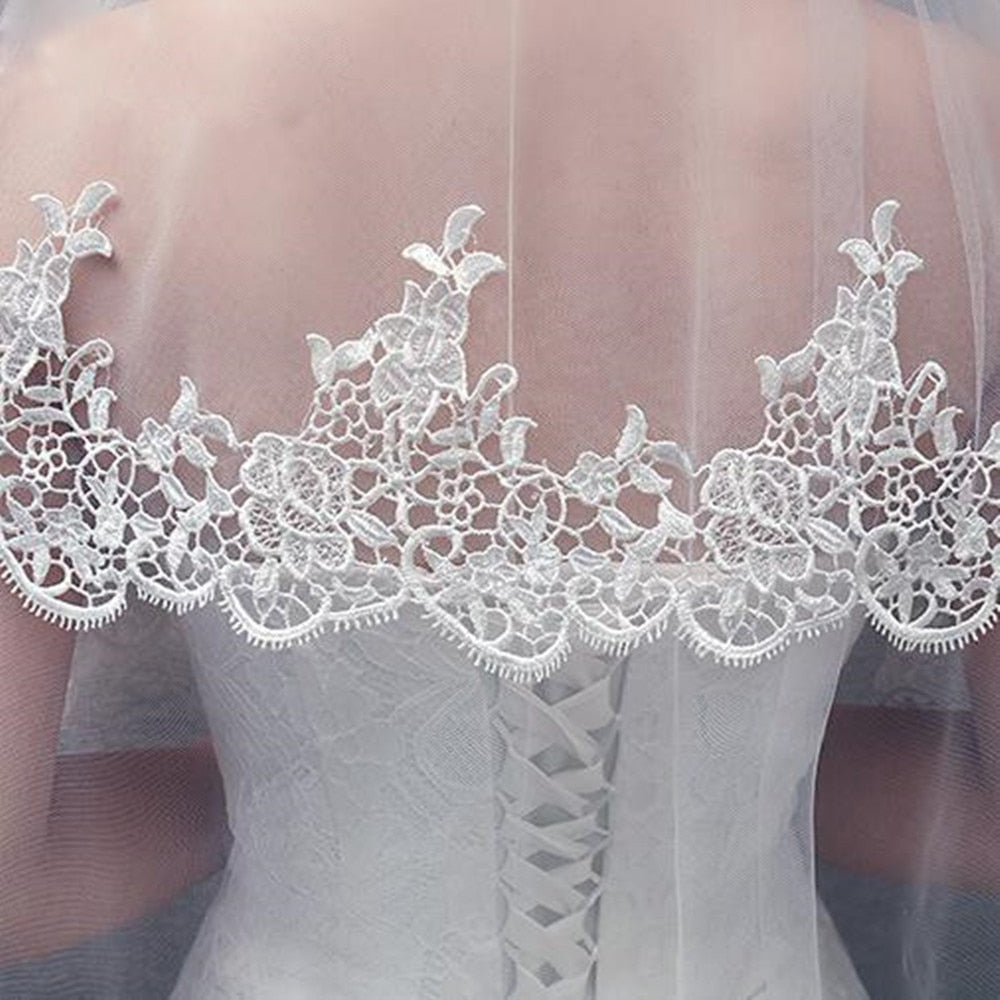 Women Wedding Veil With Comb