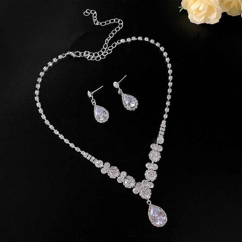 Zircon Jewelry Set with pendant