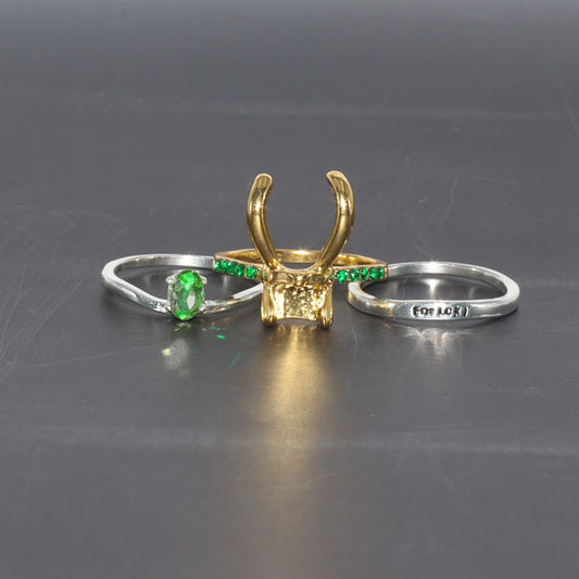 Sterling Silver Loki Helmet Ring