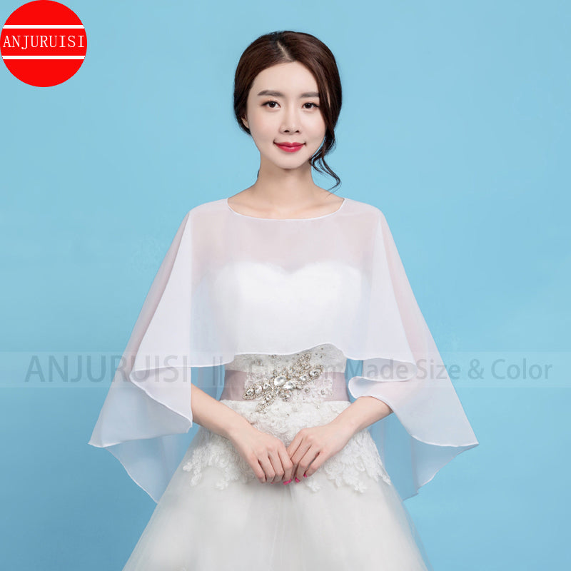 White wedding cape